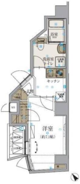 リヴシティ文京春日 603号室 間取り図