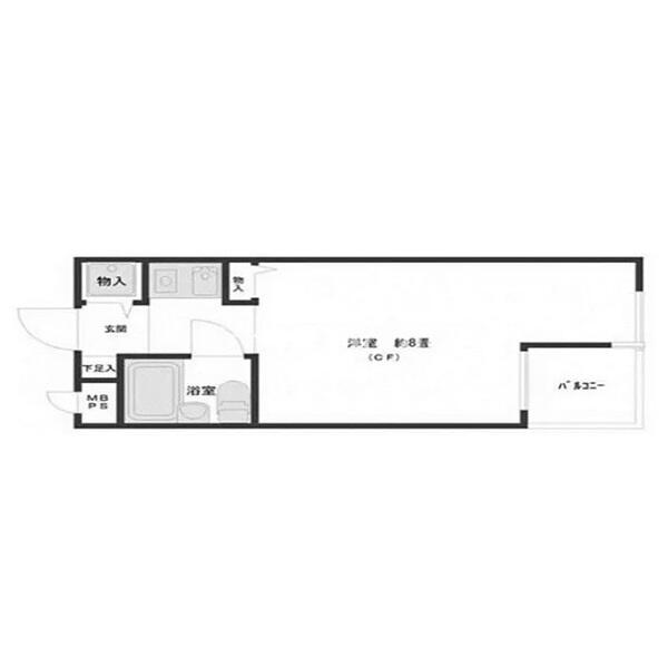 日興ロイヤルパレス白山 202号室 間取り図