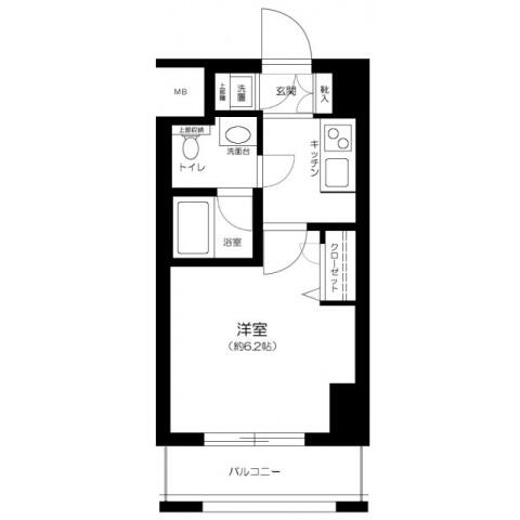 コンシェリア御茶ノ水 502号室 間取り図