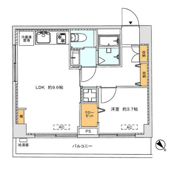 セントヒルズ本郷弥生 405号室 間取り図