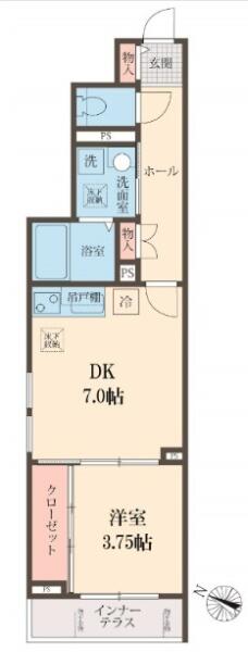 M-Valley 101号室 間取り図