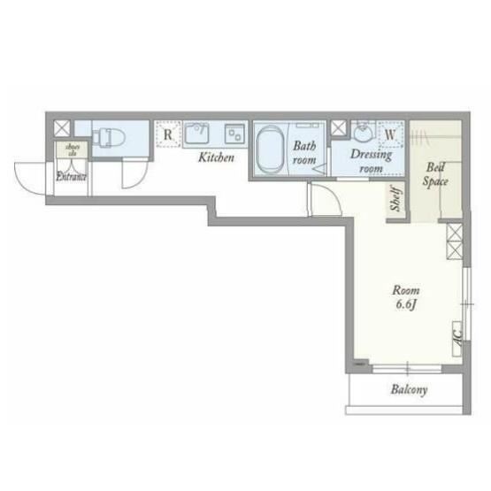 FIKA 204号室 間取り図