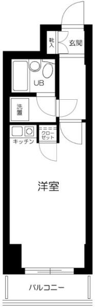 ライオンズマンション小石川植物園 703号室 間取り図