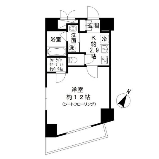ブールバード白山 1001号室 間取り図