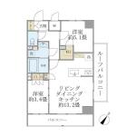 ジオエント駒込 603 間取り図