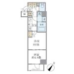 ジオエント駒込 207 間取り図