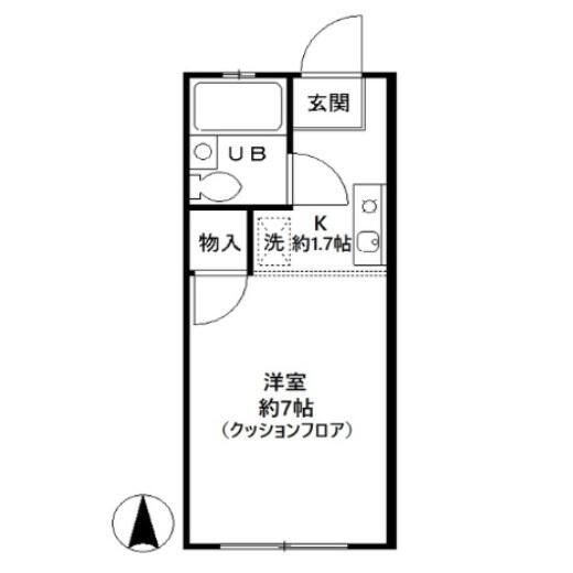 アーバンヒルズ向丘 101号室 間取り図