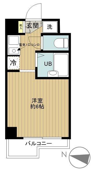 スカイコート文京小石川 201号室 間取り図