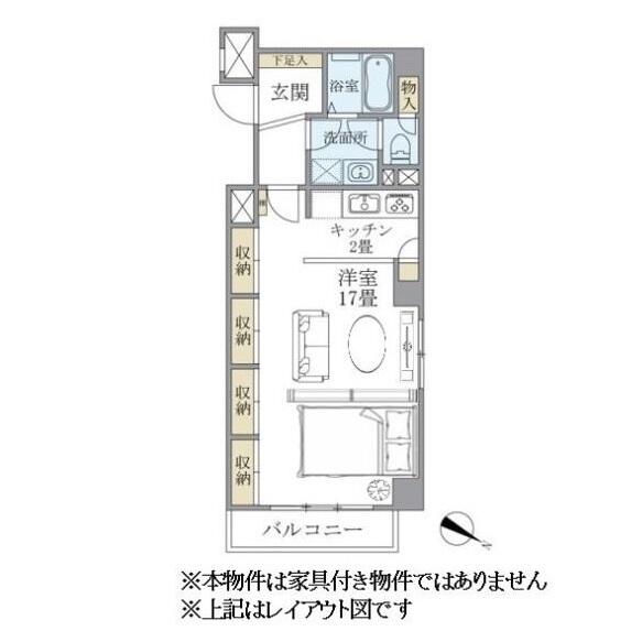 シティハイツ根津 302号室 間取り図