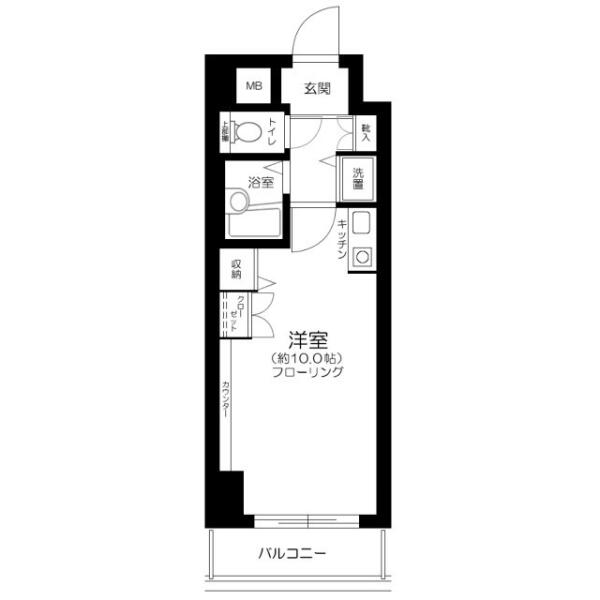 ハイシティ本郷菊坂 302号室 間取り図