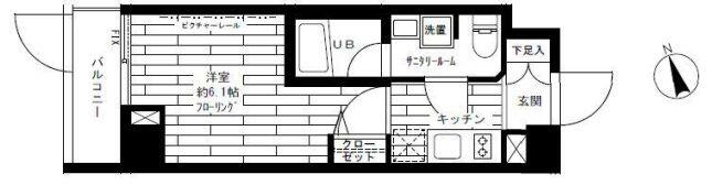 ステージファースト後楽園 303号室 間取り図