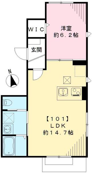 Lien（リアン） 101号室 間取り図
