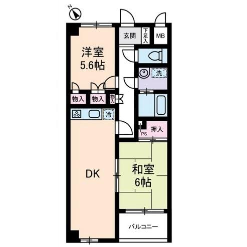 ゾアール茗荷谷 201号室 間取り図
