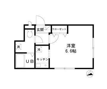 ショーコート本駒込 201号室 間取り図