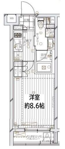 REGALIZ文京大塚（レガリス文京大塚） 101号室 間取り図