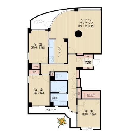 白山ミノール 201号室 間取り図