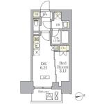 ザ・ライオンズフォーシア文京湯島 201 間取り図