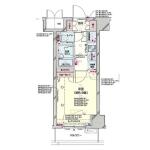 パレステュディオ早稲田ParkView 807 間取り図