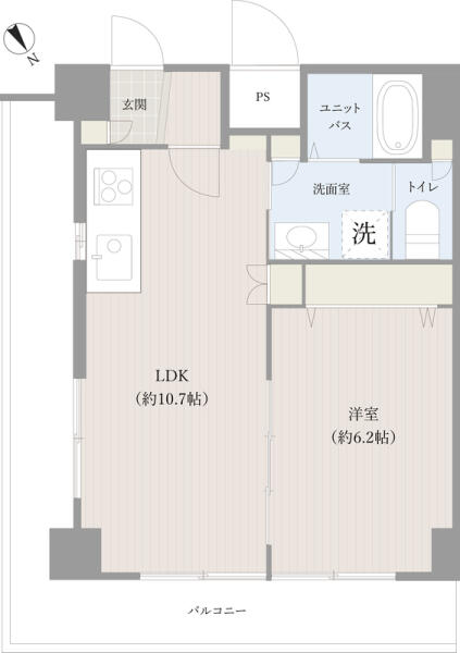 ル・シック本駒込 802号室 間取り図