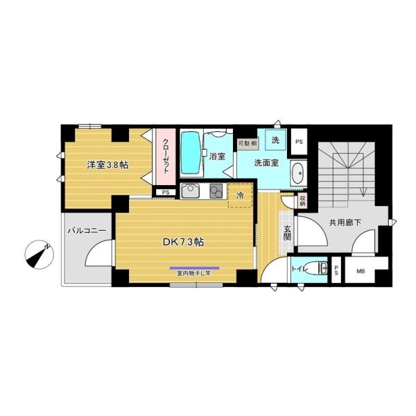 Maison K（メゾン　ケイ） 201号室 間取り図