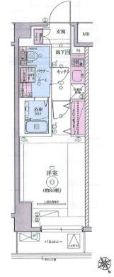 LEXE文京白山 202号室 間取り図