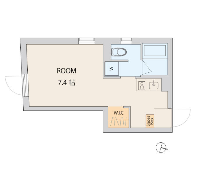 モデリアデイズ護国寺（Modeia Days GOKOKUJI） 101号室 間取り図