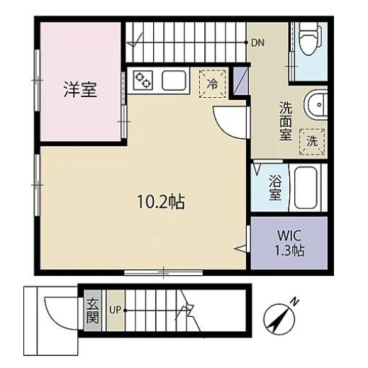 グランローレル 202号室 間取り図