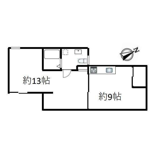 目白台1丁目 1F 間取り図