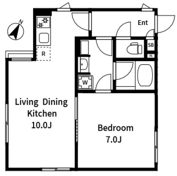 ミオテゾーロ千石 201号室 間取り図