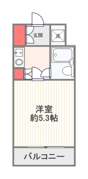 メゾンコモド小石川 202号室 間取り図