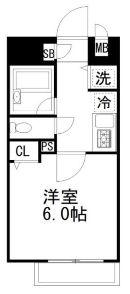 パレステュディオシンシア文京千石 702号室 間取り図
