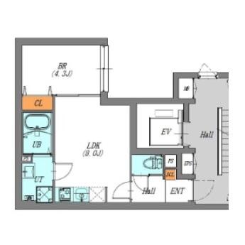 LUORE文京本駒込 101号室 間取り図