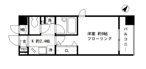 Casa Verde 402号室 間取り図