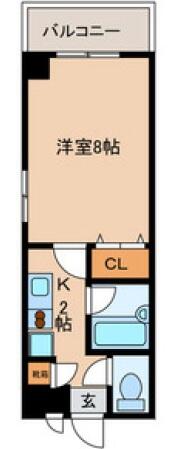 小石川ガーデンハウス 201号室 間取り図