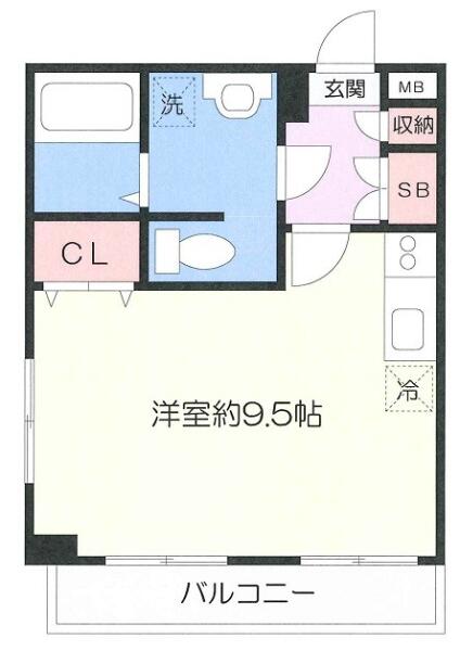 セントパレス西片 105号室 間取り図