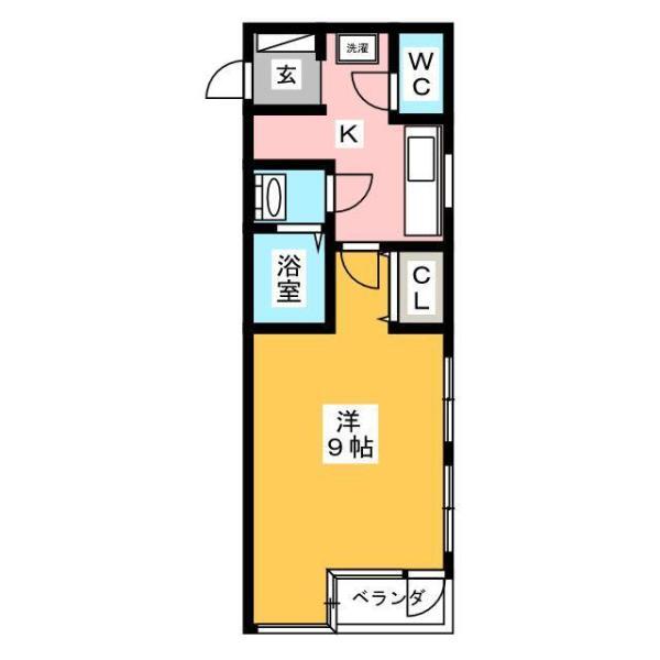 レジャンシック小石川 205号室 間取り図