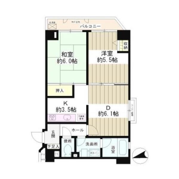 タウン・ハイム本駒込 304号室 間取り図