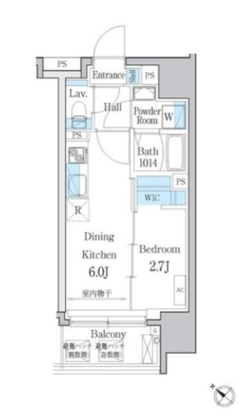 デュオメゾン文京白山 902号室 間取り図