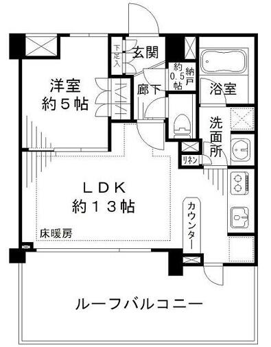 小石川ザ・レジデンス　イーストスクエア 512号室 間取り図