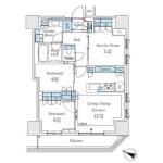 パークホームズ文京白山ヒルテラス 202 間取り図