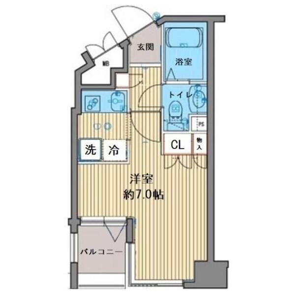ガーラ文京本郷台 802号室 間取り図