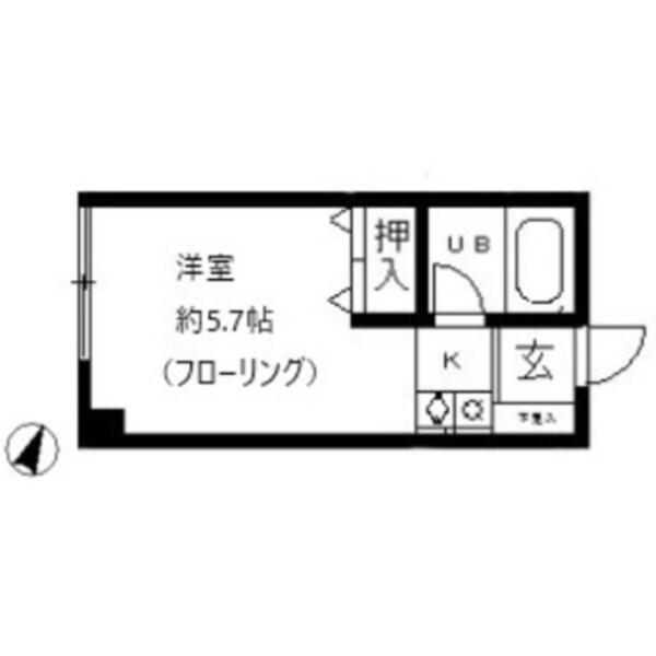 小石川ガーデン 102号室 間取り図