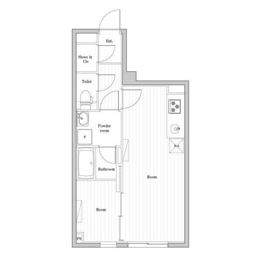 EDIT文京千石Ⅱ 302号室 間取り図