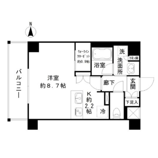 デュオステージ本郷 102号室 間取り図