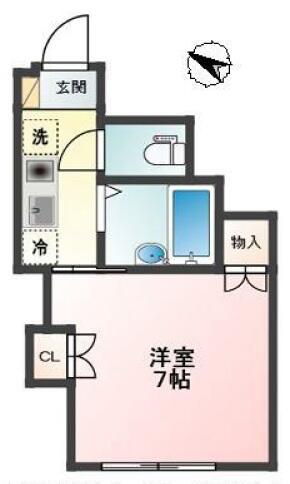 Glanz音羽（グランツ音羽） 102号室 間取り図