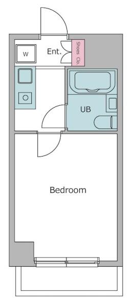 キャメロット 509号室 間取り図