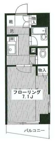 メインステージ本駒込駅前 205号室 間取り図