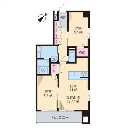 ソレアード茗荷谷 401号室 間取り図