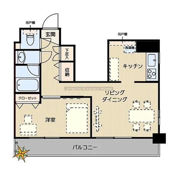 スカイコート文京白山 6F 間取り図
