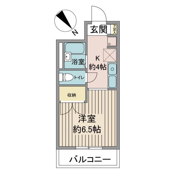 ベルトゥリーハイツ 103号室 間取り図